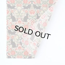 画像2: 黒ネコ×ボタニカル柄