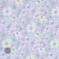 画像1: リバティファブリック花柄生地「メドゥ・ソング」別注カラー　カットクロス（50✕50cm）