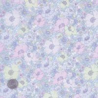リバティファブリック花柄生地「メドゥ・ソング」別注カラー　布幅×50cm