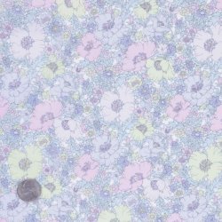 画像1: バティファブリック花柄生地「メドゥ・ソング」別注カラー　布幅×50cm
