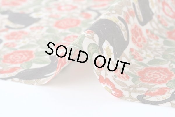 画像3: 黒ネコ×ボタニカル柄 (3)