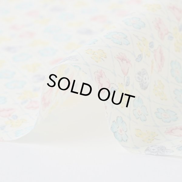 画像3: レトロうさぎのフラワータイル柄 (3)