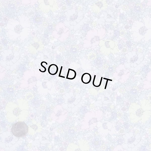 画像1: リバティファブリック花柄生地「メドゥ・ソング」別注カラー　カットクロス（50✕50cm） (1)