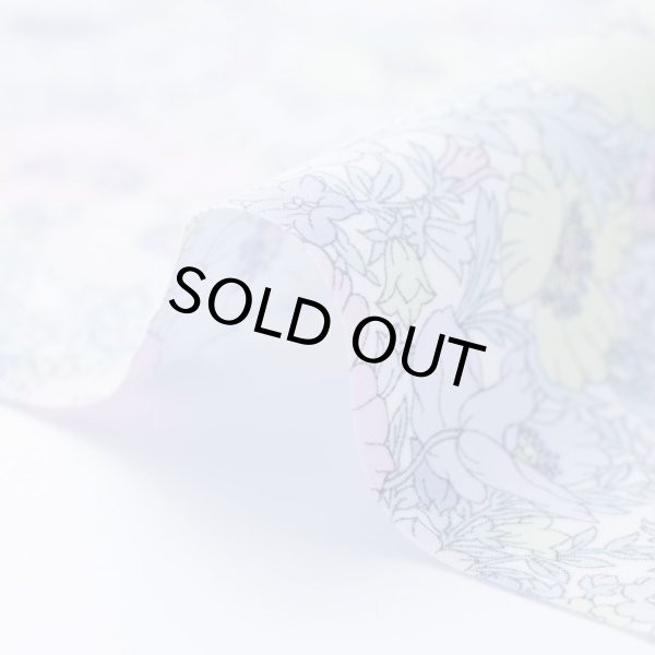 画像3: リバティファブリック花柄生地「メドゥ・ソング」別注カラー　布幅×50cm (3)