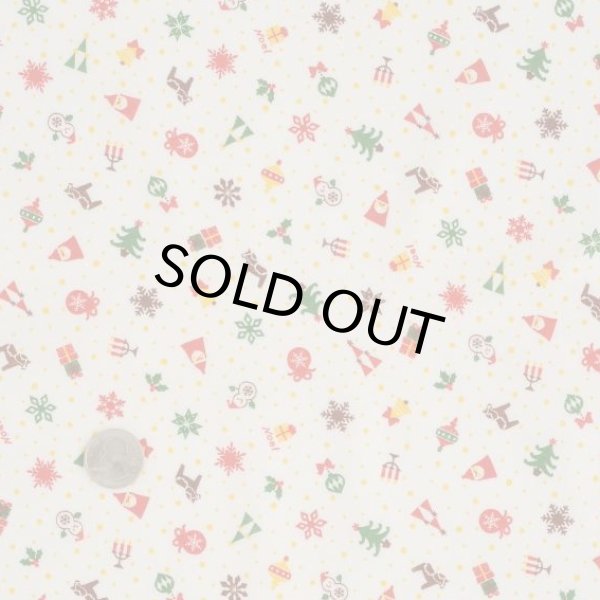 画像2: クリスマスモチーフ柄（ホワイト） (2)