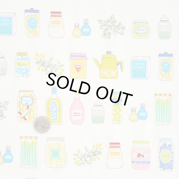 画像2: キッチン柄（ホワイト） (2)