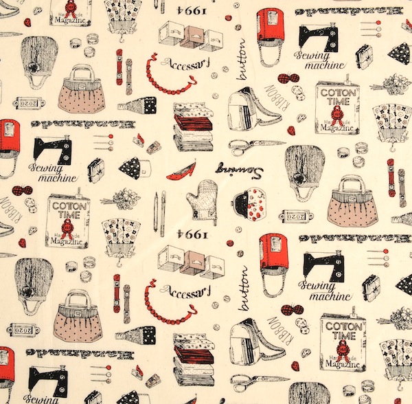 COTTON TIMEモチーフ柄（ナチュラル） - COTTONTIME